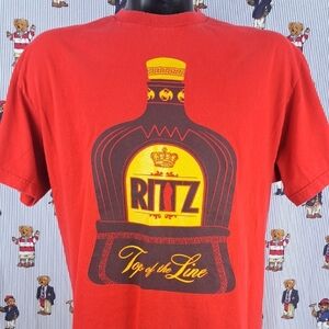 Ritz Strange Music Top of the Line Crown bottle red logo rap graphic XL t-shirt